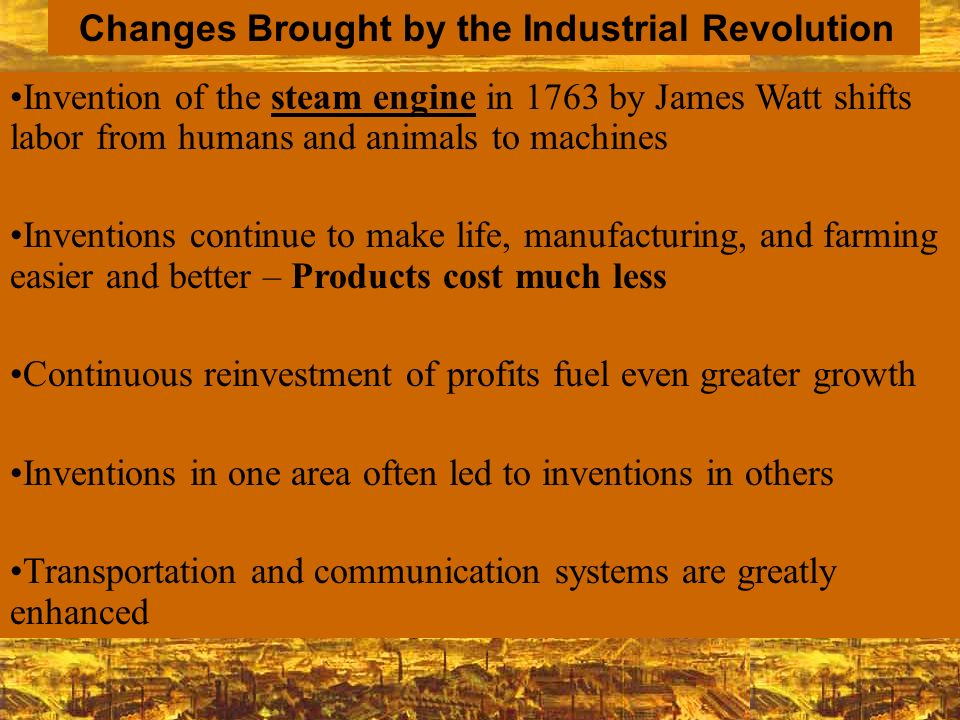 The changes brought on by the scientific revolution
